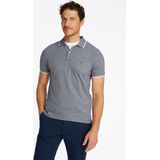 Tommy Hilfiger - Poloshirt - Blauw - Mix van Katoen en Linnen