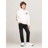 Tommy Hilfiger Kids Hoodie met Drukknoop - Boys - Wit