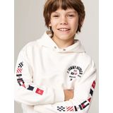Tommy Hilfiger Kids Hoodie met Drukknoop - Boys - Wit