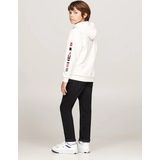 Tommy Hilfiger Kids Hoodie met Drukknoop - Boys - Wit