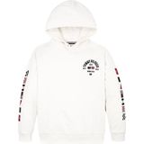 Tommy Hilfiger Kids Hoodie met Drukknoop - Boys - Wit