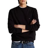 Tommy Hilfiger - Sweatshirt - Zwart - Polyester - Geborduurde Vlag