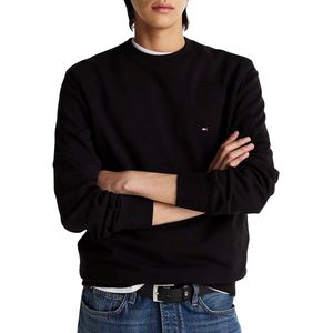 Tommy Hilfiger - Sweatshirt - Zwart - Polyester - Geborduurde Vlag