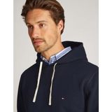 Tommy Hilfiger - Essential Fleece Hoodie - Hoodie - Wit - 60% Katoen, 40% Polyester