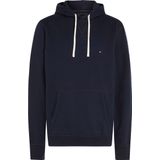 Tommy Hilfiger - Essential Fleece Hoodie - Hoodie - Wit - 60% Katoen, 40% Polyester