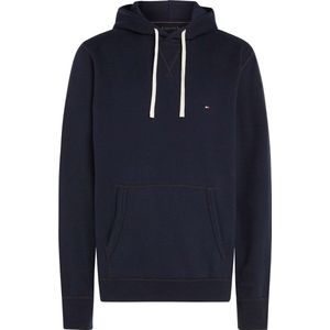 Tommy Hilfiger - Essential Fleece Hoodie - Hoodie - Wit - 60% Katoen, 40% Polyester