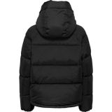 Tommy Jeans Gewatteerd Jack met Capuchon - Zwart - Duurzaam Nylon
