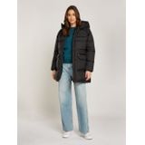 Tommy Jeans - TJW MIDI ASPEN PUFFER - Puffer Jacket - Zwart