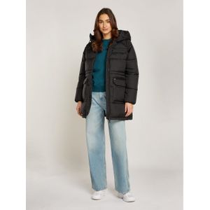 Tommy Jeans - TJW MIDI ASPEN PUFFER - Puffer Jacket - Zwart