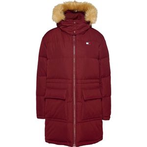 Tommy Jeans Steppjacke »TJW MIDI ALASKA FAUX FUR«, mit Kapuze, mit Fellimitat