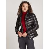 Tommy Jeansvoor vrouwen. DW0DW18826 Donzen jas met witte riem (M), Casual, Duurzaam, Gerecycled nylon