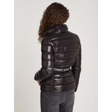 Tommy Jeansvoor vrouwen. DW0DW18826 Donzen jas met witte riem (M), Casual, Duurzaam, Gerecycled nylon