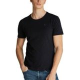Tommy Hilfiger - Casual T-shirt - Zwart - Katoen