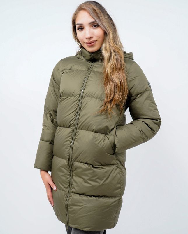 Tommy Hilfiger - WW0WW43583 - Jas - Khaaki - 100% Polyester - Lange Mouwen