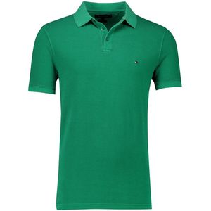 Tommy Hilfiger - Polo - Groen - Katoen - Korte Mouwen