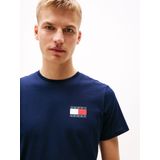 Tommy Jeans - Casual T-shirt - Marineblauw - Katoen