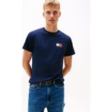 Tommy Jeans - Casual T-shirt - Marineblauw - Katoen