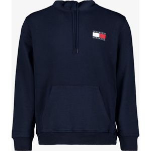 Tommy Jeans - TJM REG Essential Flag Hood EXT Dm 0Dm 20738 - Hoodie - Zwart - 80% Katoen, 20% Polyester