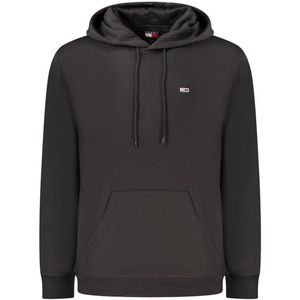 Tommy Jeans TJM REG S FLAG DM0DM20742BDS003 Fleece Zip Hoodie voor heren, zwart (zwart), M, zwart (zwart), M, Zwart