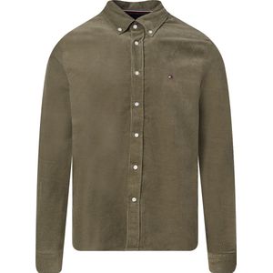 Tommy Hilfiger - Overshirt - Olijfgroen - Katoen