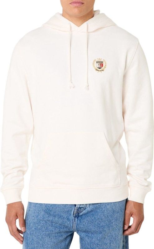 Tommy Hilfiger Jeans Wit Hoodie Met Logoborduring