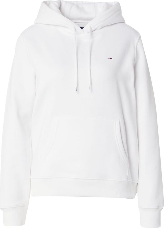 TOMMY JEANS - TJW REG S FLAG HOODIE - Hoodie - Wit - Katoen