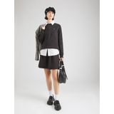 Sweater - Black - Geborduurd Logo - Lange Mouwen