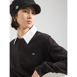 Sweater - Black - Geborduurd Logo - Lange Mouwen