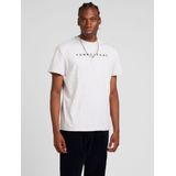 Tommy Jeans - Shirt - Grijs Gemêleerd/Zwart - Kwartmouw - Ronde Hals