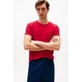 Tommy Hilfiger - T-shirt - Rood - Jersey van Stretchkatoen