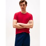 Tommy Hilfiger - T-shirt - Rood - Jersey van Stretchkatoen
