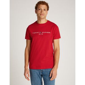 Tommy Hilfiger - Logo T-shirt - Katoen - Slim Fit
