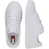 Vrijetijdsschoen - Wit - Vetersluiting - Plateau - Rond