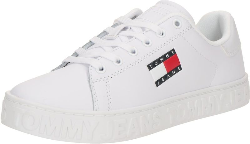 Vrijetijdsschoen - Wit - Vetersluiting - Plateau - Rond