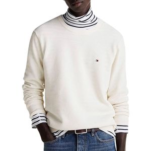 Tommy Hilfiger - Essential Structure - Crew Neck - Wit - 100% Katoen