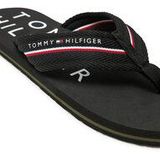 Tommy Hilfiger - Heren Teenslippers - Zwart - Textiel - Rubber