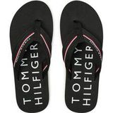 Tommy Hilfiger - Heren Teenslippers - Zwart - Textiel - Rubber