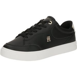 Tommy Hilfiger - Essential Chic Court Sneaker - Zwart - Leer