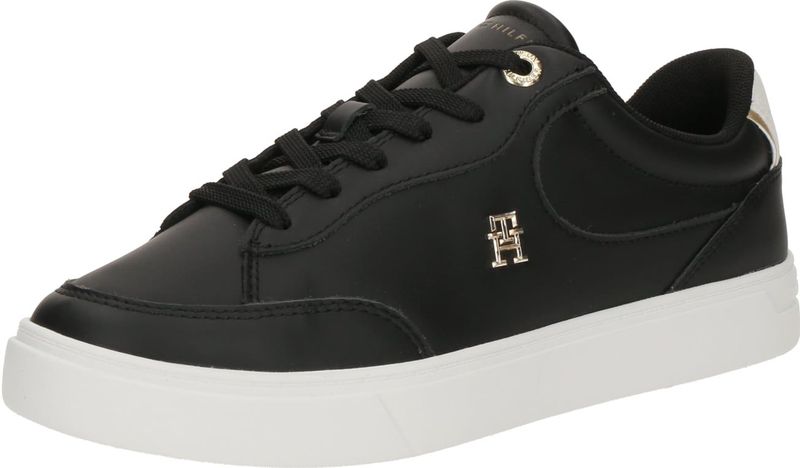 Tommy Hilfiger - Essential Chic Court Sneaker - Zwart - Leer