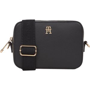 Handtas met schouderriem TH SOFT LOGO TOMMY HILFIGER. Polyester materiaal. Maten één maat. Zwart kleur