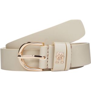 Leren riem Effortless van 2,5 cm TOMMY HILFIGER. Leer materiaal. Maten 85 cm. Beige kleur