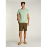 TOMMY HILFIGER S/S T-shirt voor heren, Groen (Opaal Groen), XS