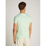 TOMMY HILFIGER S/S T-shirt voor heren, Groen (Opaal Groen), XS