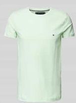 TOMMY HILFIGER S/S T-shirt voor heren, Groen (Opaal Groen), XS
