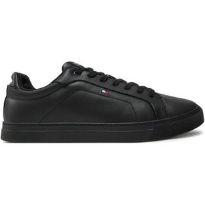 Sneakers Tommy Hilfiger Icon Court Lth Flag Ess FM0FM05317 Schwarz