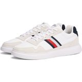 Tommy Hilfiger - Sneakers - Wit - Leer - Geborduurd Logo