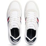 Tommy Hilfiger - Sneakers - Wit - Leer - Geborduurd Logo