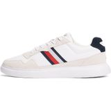 Tommy Hilfiger - Sneakers - Wit - Leer - Geborduurd Logo