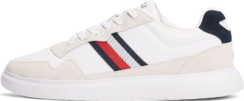 Tommy Hilfiger - Sneakers - Wit - Leer - Geborduurd Logo