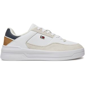 Tommy Hilfiger Plateausneaker »ESSENT BASKET SNEAKER METALLIC«, Freizeitschuh, Halbschuh, Schnürschuh mit seitlicher Logoflagge